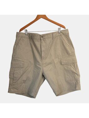 Levis Mens Beige Cargo Shorts W42 Cotton Waterless Casual Wear Durable